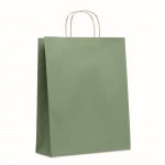 Bolsas de papel personalizadas grandes color verde