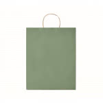 Bolsas de papel personalizadas grandes color verde segunda vista