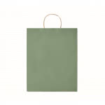 Bolsas de papel personalizadas grandes color verde segunda vista