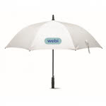 Paraguas personalizados antiviento elegantes color blanco con logo