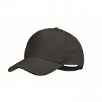 Gorra de béisbol de cáñamo personalizable color negro