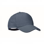 Gorra de béisbol de cáñamo personalizable color azul