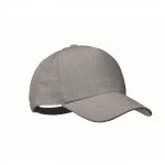 Gorra de béisbol de cáñamo personalizable color gris