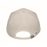 Gorra de béisbol de cáñamo personalizable color beige quinta vista