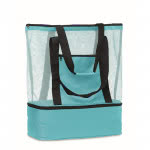 Bolsa para playa de RPET con nevera color turquesa