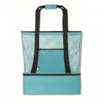 Bolsa para playa de RPET con nevera color turquesa quinta vista