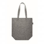 Bolsa para la compra de fieltro RPET color gris tercera vista