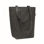 Bolsa para la compra de fieltro RPET color gris oscuro