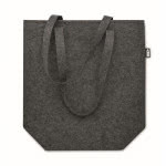 Bolsa para la compra de fieltro RPET color gris oscuro cuarta vista