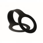 Tira portabotellas personalizada de silicona color negro tercera vista