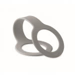 Tira portabotellas personalizada de silicona color gris tercera vista