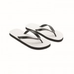 Chanclas personalizadas con imagen a color talla 44-46 Beach Sublim color negro