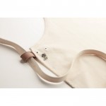 Mandiles personalizados algodón orgánico de color beige tercera vista fotografía
