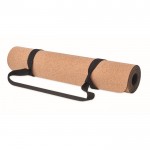 Esterilla de yoga personalizada de corcho de color beige
