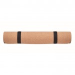 Esterilla de yoga personalizada de corcho de color beige segunda vista