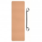 Esterilla de yoga personalizada de corcho de color beige cuarta vista