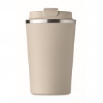 Vasos térmicos para empresa de color beige primera vista