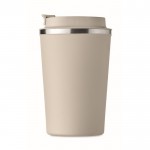 Vasos térmicos para empresa de color beige tercera vista