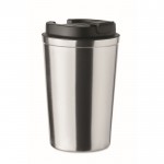Vasos térmicos para empresa de color plateado mate