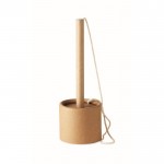 Soporte con bolígrafo personalizado de color beige