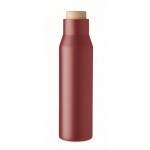 Botella termo personalizada de acero de color rojo