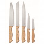 Set de cuchillos personalizados de color madera segunda vista