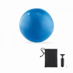 Balón de pilates o yoga inflable color azul