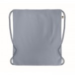 Mochila saco de algodón orgánico 140 g/m2 color azul pastel primera vista