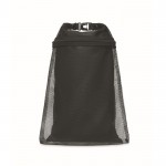 Bolsa impermeable con malla color negro