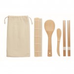 Kit de piezas para hacer sushi color beige