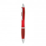 Bolígrafo personalizado con pulsador color rojo