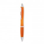 Bolígrafo personalizado con pulsador color naranja