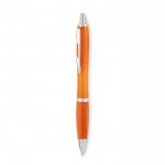 Bolígrafo personalizado con pulsador color naranja