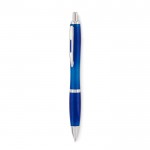Bolígrafo personalizado con pulsador color azul