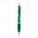 Bolígrafo personalizado con pulsador color verde