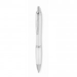 Bolígrafo personalizado con pulsador color blanco