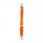 Bolígrafo personalizado con pulsador color naranja