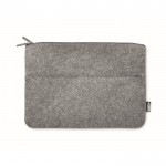 Funda para portátil de fieltro color gris