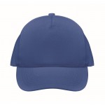 Gorra de béisbol de algodón orgánico color azul primera vista