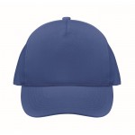 Gorra de béisbol de algodón orgánico color azul primera vista