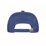 Gorra de béisbol de algodón orgánico color azul quinta vista