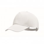 Gorra de béisbol de algodón orgánico color blanco