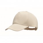 Gorra de béisbol de algodón orgánico color beige