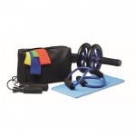 Set de fitness con 8 accesorios color negro