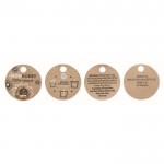 Tarro de miel personalizable color madera cuarta vista
