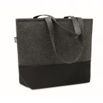 Bolsa para compra RPET con asas largas color gris oscuro