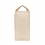 Bolsa de canvas con asas de bambú 360 g/m2 color beige tercera vista