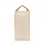 Bolsa de canvas con asas de bambú 360 g/m2 color beige tercera vista