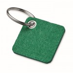 Llavero de fieltro RPET color verde