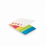 Notas adhesivas con tapa de semillas color blanco primera vista